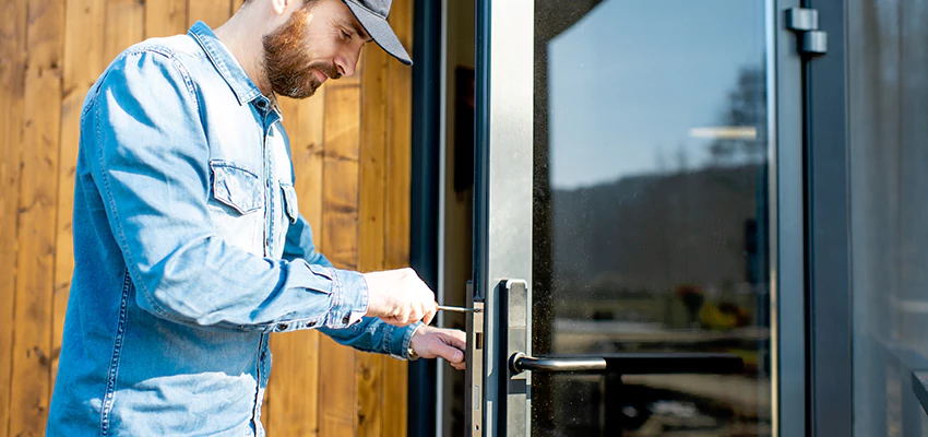 Frameless Glass Storefront Door Locks Replacement in Berwyn, IL